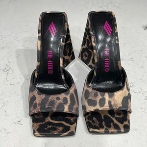 The Attico Leopard Slides